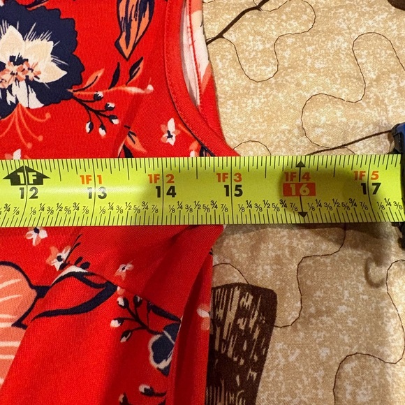 New York & Company red floral dress women’s size small - Picture 9 of 10